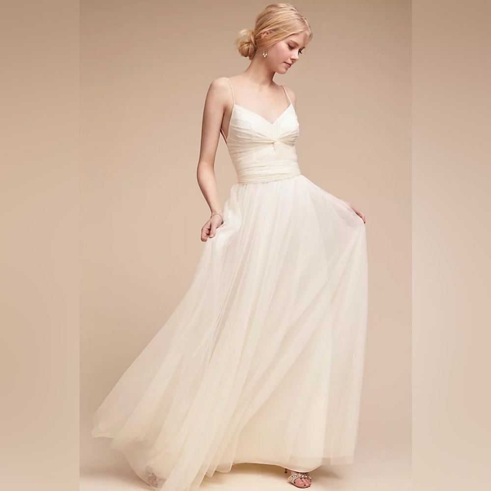 Wedding Dress - BHLDN Tinsley Dress Ivory Style #42111526 (Size 8)